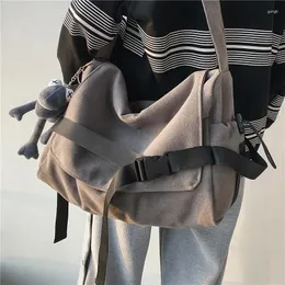 Shoulder Bags Canvas Messenger Bag Ladies Big Capacity Handbags Youth Girls Student School Fashion Men Crossbody Bolsos