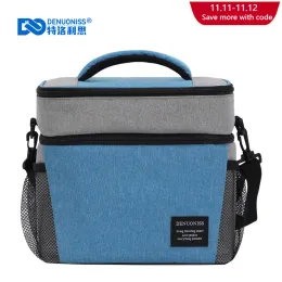 Bags DENUONISS Creative Double Insulation Cold Ice Bag Aluminum Foil Lunch Box Bag Fruit Red Wine Picnic Bag Cold Bag For Food