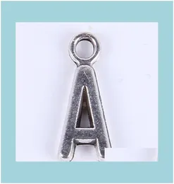 Componenti di gioielli Componenti Gioielli moda Antique siercopper in lega di metallo placcato che vende la lettera alfabeto az un fascino galleggiante 5476653