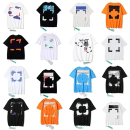 2024NEW Offofwhite Classic Gradient Arrow rozpuszczony Graffiti Linia Linia moda marka religijna para Kobiety z krótkim rękawem i T-shirt Mans O-W