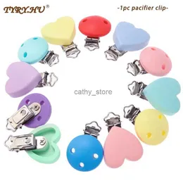 PICIFICATORI# Tyry.Hu 1pcs Clip rotondo/a forma di cuore Clip per ciucini per bambini Accessori fai -da -te Clip per capezzoli per bambini giocattolo BPA BPA GRATUITO bambino teetherl2403