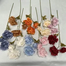 Dekorative Blumen 70 cm künstlicher Cachino Peony Bouquet Wohnzimmer Home Dekoration Innenkreis Esstisch Tee Seide Stoff