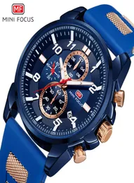Military Watches Mens 2020 Waterproof Sport Watch for Men Calendar Chronograph Rubber Strap Top Brand Luxury Designer MINI FOCUS3045134