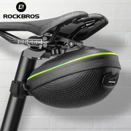 가방 Rockbros 사이클링 가방 MTB 자전거 안장 가방 방수 산악 도로 자전거 후면 파우치 하드 쉘 도구 Pannier 씨족 좌석 팩