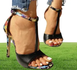 TStrap High Heels Sandals Chaussures Femme Сексуальные туфли стриптизершей женщины 2022New Peep Toe Summer Shoes fem4714636