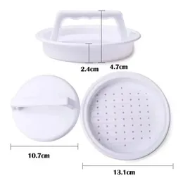 Round Hamburger Press Plastic Burger Maker Mould Meat Beef Grill Burger Press Patty Maker Mold Machine Kitchen Poultry Tools