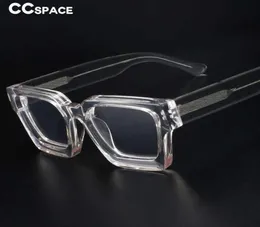 Solglasögon Frames 54290 Toppkvalitet Acetatram Eglasram Ram Vintage Square Märke Design Eyeglasses CCSpace Oculos de Grau T2205041608