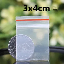 حقيبة مجوهرات صغيرة بالجملة ziplock 500pcs قفل ختم ذاتي الأكياس البلاستيكية الصافية 8mil mini zip lock عينة baggies 08quotx12165997 zz