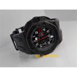 Audemar Pigue 남자 시계 신뢰할 수있는 고급 시계 Audemar Pigue Royal Oak Offshore Carbon Carbon 26062FS 팀 Alinghi 44mm APS 공장