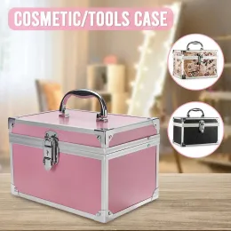 Bolsas de malas portáteis de bolsa de cosméticos portáteis para cosméticos de grande capacidade Mulheres Viagem Bolsas de maquiagem Caso de Cosmetologia de Manicure