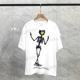 Men's T-Shirts 23SS CPFM.XYZ Cactus Plant Flea Market Skull Print T Shirt Men Women CPFM XYZ Top T Goth T240419