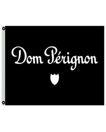 Dom Perignon Champagne Flags Banners 3x5ft 100D 폴리 에스테르 생생한 2 개의 황동 그로밋 9549098