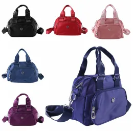 Çantalar bayan moda çanta büyük kapasiteli naylon kadın çanta bir omuz messenger çanta çok tabakalı depolama tuval çanta 2023