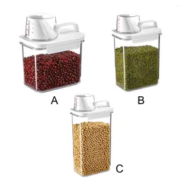 Bottiglie di stoccaggio Contenitore alimentare - Articoli deperibili sicuri e freschi per cereali da cucina più lunghi cereali trasparenti a stretto.