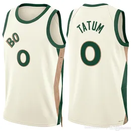 Jayson Tatum Celtices كرة السلة قمصان أسود أبيض