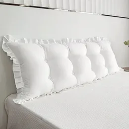 Tatami Rectangular Pillow Headboard Pink Bed Sleeping Neck Body Bedside Cushion Large Backrest Support Bolster 240411