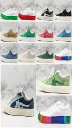 2020 Novo criador Golf le Fleur One Stars Ox TTC Canvas Sapatos Tyler O criador Trending Mens Platform Trainers Men Woman Causal SP7561782