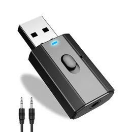 5.0 Adattatore Bluetooth USB Wireless Bluetooth Transmiter Ricevitore Audio musicale per auto TV TV FREE FREE FREE FREE 3,5 mm Adapdador Aux