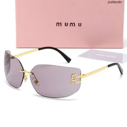 Designer for Women Oversized Mens Sunglasses Men Designers Miui Lunette Soleil Mui Sun Glasses Optional Sonnenbrillen Gafas De Sol with Box 2024