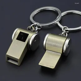 Keechhains 1 pcs Cool Metal Whistle Key Chain per uomini e donne Multifunzionale Tornario a ciondolo Funny Gift di Friend