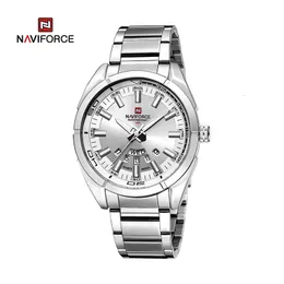 Naviforce Classic Casual Watch für Männer Edelstless Teel Sport Waterfisches männliche Uhren Quarz Date Display Uhr Relogio Maskulino 240419