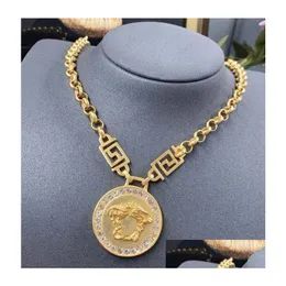 Anhänger Halskette Designer Halskette Mode Gold Bijoux -Ketten für Lady Herren und Frauen Partyliebhaber Geschenk HipHop Schmuck mit Box Drop ot4vr