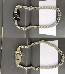 2020ss ALYX NECKLACES Men Women Quality 1017 ALYX 9SM NECKLACE Chain Link Metal Buckle8643628