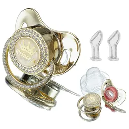 Pacifiers# miyocar bling handle custom gold pacifier bring 3 replication teat تشمل كل الحجم لـ bo for boy girl giftl2403