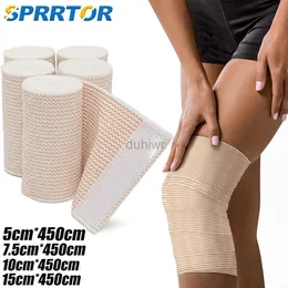 Erste-Hilfe-Versorgung 1Roll Premium Elastic Bandage Wrapcotton Latex kostenloser Kompressionsverband mit Selbstklammerungen Erste Hilfe für Sport D240419