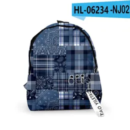 Backpack Harajuku Paisley Pattern School School Bolsa FONDO PEQUENO DE VIAGENS PRIMEIRAS 3D PRIMEIRAS OXFORD CHENT CHENT CHINECH MECHORES