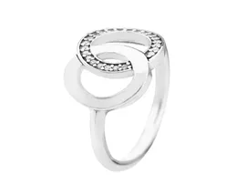 Оптовая челновая лучистая слеза кольца S925 Серебряные прихожи колец в стиле 196251CZ H8ALE2322700