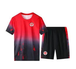 FC St. Pauli Men's Leisure Terne Home Sportswear Leisure Sports Rápida secagem de mangas curtas Camisa de treinamento ao ar livre Terno de treinamento fino shorts finos