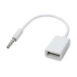 2024 15 cm 3,5 mm 2.0 Kordlinie Aux Aux Jack Männlich zu USB -Auto -Autozubehör Typ A FEMPY OTG -Konverter -Adapter -Kabelkabel für USB -OTG -Konverter