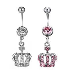 D0698 CROWN BELLY RING 14GA 10 MM Length01234567894103067