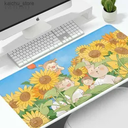 منصات الماوس معصم يرتكز على لوحة الماوس ألعاب لطيف Kawaii XL Home كبير HD Mousepad XXL لوحة لوحة المفاتيح المكتب Non-Slip Rubber Soft Love Mouse Mouse Y240419