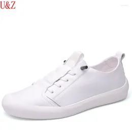 Casual Shoes Genuine Calf Leather Men Black/White Sneakers Male Driving Soft Smooth Outdoor Trend USA