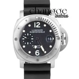 Модельер -дизайнер кварц -часы с небольшим циферблатом неповрежденной бумаги Penerei Luminous Diving Pam 25 Titanium 44 -мм часы Pam00025 Box