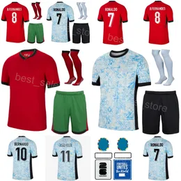 Barnman 24/25 8 ​​Moutinho Soccer Jersey 5 Guerreiro 13 Pereira 20 Joao Cancelo 1 Patricio 10 Joao Felix 21 Diogo J 17 Bruma National Team Football Shirt Kits Putaoya