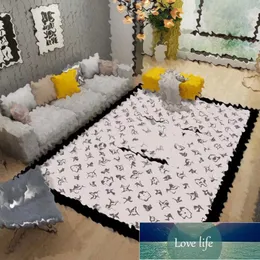 Big Brand Living Room Sofá Tabel de café Bedpet Estudar Veludo Cristal Full Lonflip Carpets