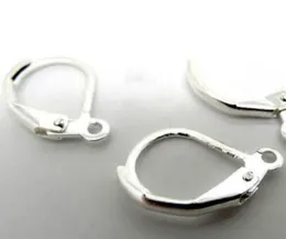 Sprzedaj 16x11 mm 300pllot Silver Plated Ear Crut Hooks Nickel Biżuteria Instalacje Komponenty DIY8744469