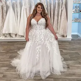 2024 Arabic Vintage A Line Wedding Dresses Boho Sweetheart Tulle Lace Appliques Zipper Back Plus Size Bridal Gowns Sweep Train