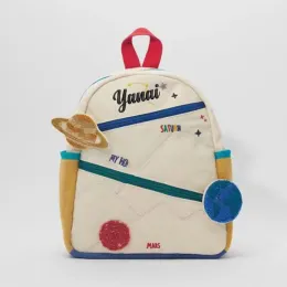 Rucksäcke Personalisierte Stickereien Kinder Raum Rucksack Astronaut Kleinkind Rucksack Kinder Planet Rucksack Little Children Space Rucksack