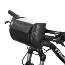 Taschen Multifunktionales Fahrradfahrrad -Fahrrad -Lenkerbeutel Bag Bag vor Schlauch Tasche Outdoor Sports Schulterpackung