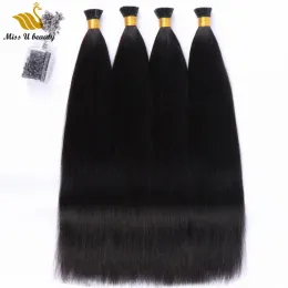 Extensions 200gram Natural Color Silkesly Straight Hair Extensions Remy Humanhair Nuticle Rustas 1230 tum 200/125/100strands