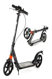 Nuovo Scooter a due ruote in arrivo in arrivo Design pieghevole per adulti scooter portatile 3 marcia regolabile cuscinetto bianco 120kg5469714
