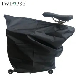 Bags TWTOPSE Folding Bike Dust Cover For Brompton PIKES 3SIXTY Cycling Bicycle Body Protector Frame Hidden Gear Convenient With Bag