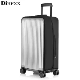 Ryggsäckar Dihfxx PVC Transparent skyddande dammskydd för Lage Elastic Waterproof Trolley Case Rain Bags Travel Suitcase Accessories