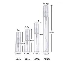 Depolama Şişeleri 2ml 3ml 5ml 10ml Açık Cam Parfüm Şişesi Boş Seyahat Parfum Sprey Frangrance Örneği SN1715