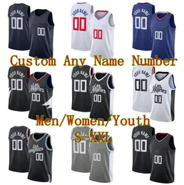 Maglie da basket Kawhi Leonard Paul George James Harden Russell Westbrook Qualsiasi nome qualsiasi NUMEBR 2023/24 Maglie di Fan City Men Youth Women S-XXL