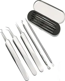 5pcs Blackhead Blemish Acne Pimple Extractor Extractor Set Tool Set Face Code Care Pitezer Nearnable Steel Kit 9050235